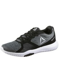 Reebok, Damen Fitnessschuhe 'Flexagon For', Graumeliert / Schwarz