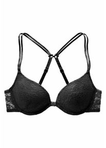 Vivance, Damen Push-up-BH, Schwarz