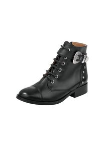 Heine, Damen Stiefelette, Schwarz