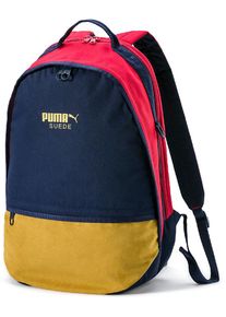 Puma, Damen Rucksack 'Suede', Blau / Dunkelgelb / Hellrot