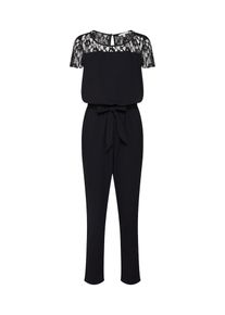 Tom Tailor Denim, Damen Overalls 'lace', Schwarz