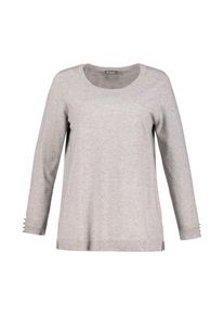 Ulla Popken, Damen Pullover, Hellgrau