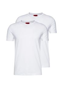 Hugo, Herren T-Shirt im Doppelpack 'Round', Weiß