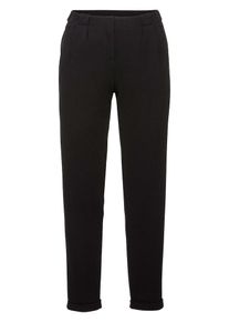 sheego Style, Damen Bundfaltenhose, Schwarz