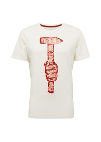 Tom Tailor, Herren T-Shirt, Rot / Weiß