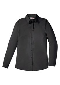 sheego Basic, Damen Klassische Stretch-Bluse, Schwarz