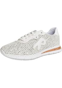 Rieker, Damen Sneaker, Silber / Weiß