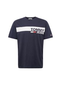 Tommy Jeans, Herren T-Shirt 'ESSENTIAL', Dunkelblau / Rot / Wei&szlig;