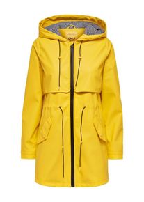 Only, Damen Regenjacke, Goldgelb / Schwarz