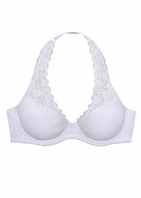 Nuance, Damen Neckholder Schalen-BH, mit Bügel, Weiß