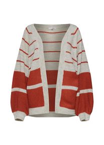 Amuse Society, Damen Strickjacke 'GET DOWN', Hellgrau / Dunkelorange