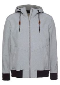 OCEAN SPORTSWEAR, Herren Softshelljacke, Graumeliert / Schwarz