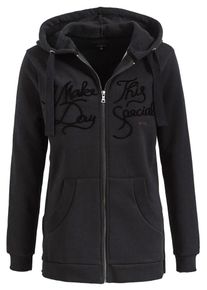 Khujo, Damen Sweatjacke 'LUNGIA', Schwarz