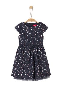 s.Oliver Junior, Mädchen Kleid, Nachtblau / Pastellgelb / Pastellgrün / Pastellpink