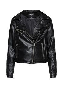 Urban Classics, Damen Kunstlederjacke, Schwarz