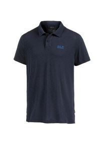 Jack Wolfskin, Herren Poloshirt 'Travel', Dunkelblau