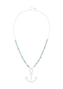 sweet deluxe, Damen Kette 'Anker', Blau / Silber