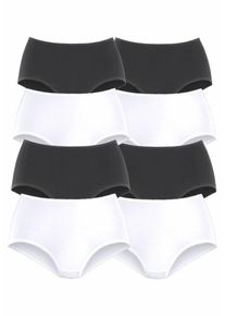 Petite Fleur, Damen Slip, Schwarz / Wei&szlig;