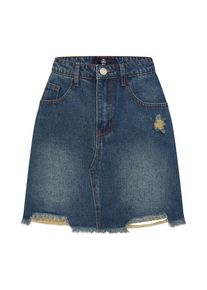 Missguided, Damen Rock 'RIPPED ALINE', Blue Denim