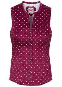 Spieth & Wensky SPIETH & WENSKY, Damen Mieder "Hortensie", Bordeaux / Weiß