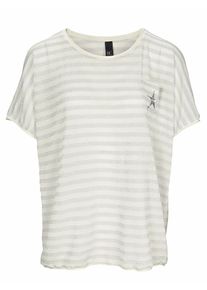 Heine, Damen Shirt, Beige / Hellgrau