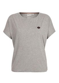 Naketano, Damen T-Shirt 'Schnella Baustella', Graumeliert