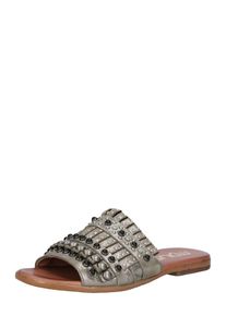 Mjus, Damen Sandalen 'CHAT', Braun / Silber