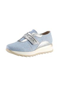 Heine, Damen Sneaker, Rauchblau / Silber