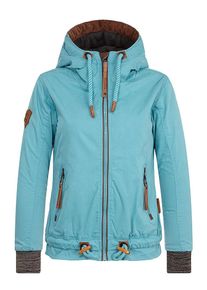 Naketano, Damen Jacke 'Halbes Stündchen ins Mündchen', Türkis