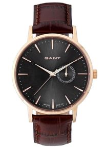 Gant, Herren Armbanduhr 'PARK HILL II', Kastanienbraun / Rosegold / Schwarz