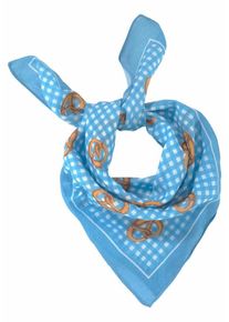 J. JAYZ, Damen Bandana, Hellblau / Hellbraun / Weiß