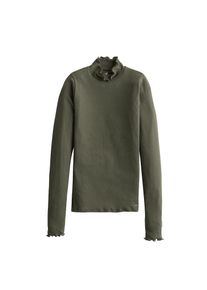 Hollister, Damen Shirt 'LS SLIM MOCK NECK', Oliv