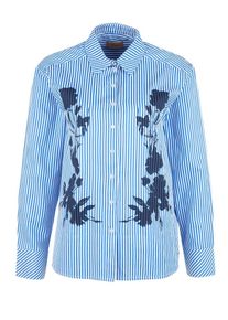 TRIANGLE, Damen Bluse, Marine / Hellblau