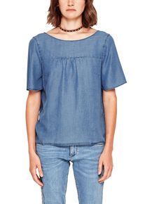 s.Oliver RED LABEL, Damen Blusenshirt, Blue Denim