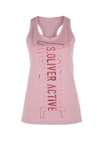 S.Oliver Active, Damen Tanktop, Altrosa / Rot