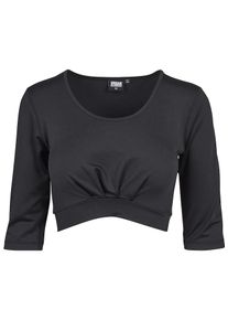 Urban Classics, Damen Active Cropped Top, Schwarz