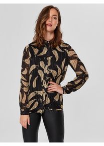 Selected Femme, Damen Hemd, Gold / Schwarz
