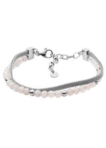 Skagen, Damen Armband 'Anette', Rosa / Silber