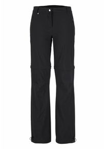 Polarino, Damen Trekkinghose, Schwarz