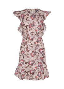 SET, Damen Cocktailkleid, Beige / Rot