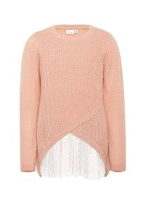 name it, M&auml;dchen Strickpullover, Puder