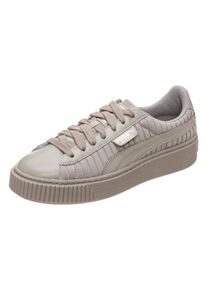 Puma, Damen Sneaker Basket Platform EP, Grau