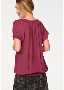 Cheer, Damen Crinklebluse, Rot