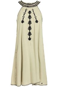 Khujo, Damen Kleid 'Malaina', Khaki / Schwarz