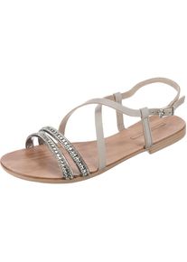 Esprit, Damen Sandale 'Nil', Hellbraun / Grau