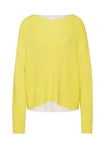 Drykorn, Damen Pullover 'LAUREEN', Gelb / Weiß