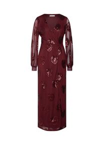 Vila, Damen Maxikleid 'VICHER L/S MAXI DRESS/VTA', Weinrot
