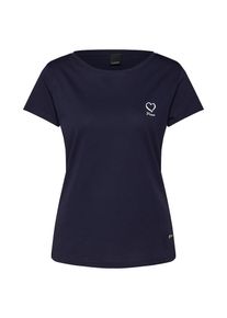PLEASE, Damen Shirt, Navy / Weiß