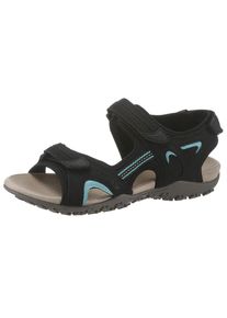 Geox, Damen Sandale 'Donna Sandal Strel', Rauchblau / Schwarz / Weiß