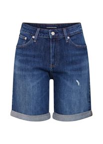 Calvin Klein Jeans, Damen Shorts 'MID RISE CITY SHORT', Blue Denim